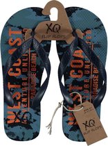 Xq Footwear Teenslippers West Coast Jongens Eva Blauw Maat 40