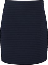 Cassis - Female - Rok in warm tricot  - Marineblauw