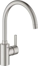 GROHE QuickFix Feel Mengkraan 1-Gats Met Instelbare Hoge Uitloop Supersteel RVS