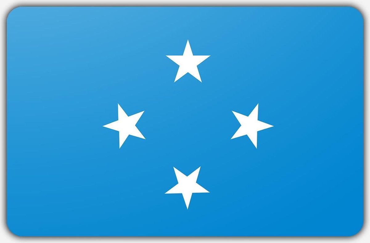 Vlag Micronesië - 100 x 150 cm - Polyester