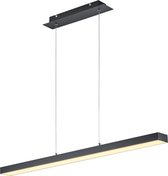 LED Hanglamp - Trinon Agina - 18W - Aanpasbare Kleur - Dimbaar - Rechthoek - Mat Zwart - Aluminium