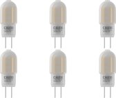 CALEX - LED Lamp 6 Pack - Burner - G4 Fitting - 1W - Dimbaar - Warm Wit 3000K - Wit