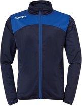 Kempa Emotion 2.0 Polyesterjack Marine Blauw-Royal Blauw Maat L