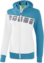 Erima 5-C Dames Trainingsjack - Jassen  - wit - 44