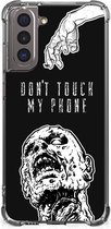 Anti Shock hybrid Case Samsung Galaxy S21 GSM Hoesje met doorzichtige rand Zombie