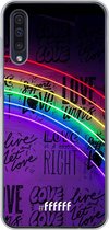 Samsung Galaxy A50 Hoesje Transparant TPU Case - Love is Love #ffffff