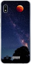Samsung Galaxy A10 Hoesje Transparant TPU Case - Full Moon #ffffff
