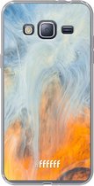 Samsung Galaxy J3 (2016) Hoesje Transparant TPU Case - Fire Against Water #ffffff