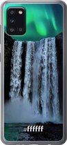 Samsung Galaxy A31 Hoesje Transparant TPU Case - Waterfall Polar Lights #ffffff