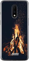 OnePlus 7 Hoesje Transparant TPU Case - Bonfire #ffffff
