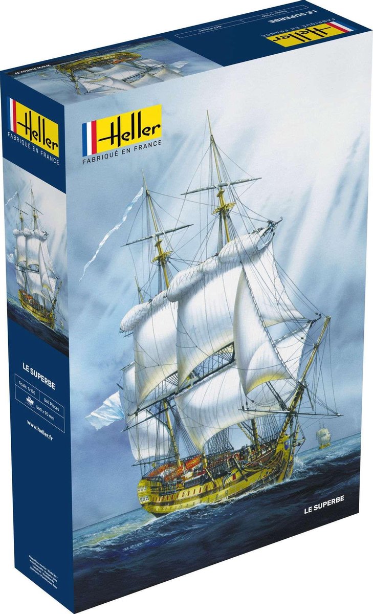 Heller Modelbouwpakket Schepen - 80895 Le Superbe Ship Plastic - 1:150 - Modelbouw