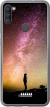 Samsung Galaxy A11 Hoesje Transparant TPU Case - Watching the Stars #ffffff