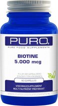 Puro Biotine 5000mcg Capsules 60Capsules