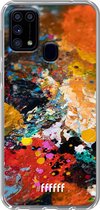 6F hoesje - geschikt voor Samsung Galaxy M31 -  Transparant TPU Case - Colourful Palette #ffffff