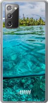 Samsung Galaxy Note 20 Hoesje Transparant TPU Case - Beautiful Maldives #ffffff