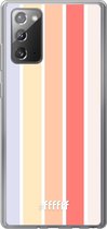 Samsung Galaxy Note 20 Hoesje Transparant TPU Case - Vertical Pastel Party #ffffff