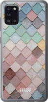 Samsung Galaxy A31 Hoesje Transparant TPU Case - Colour Tiles #ffffff