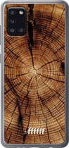 Samsung Galaxy A31 Hoesje Transparant TPU Case - Tree Rings #ffffff