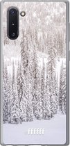 Samsung Galaxy Note 10 Hoesje Transparant TPU Case - Snowy #ffffff