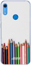 Huawei Y6 (2019) Hoesje Transparant TPU Case - Pencils #ffffff