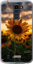 LG K10 (2016) Hoesje Transparant TPU Case - Sunset Sunflower #ffffff