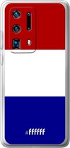 Huawei P40 Pro+ Hoesje Transparant TPU Case - Nederlandse vlag #ffffff