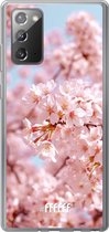 Samsung Galaxy Note 20 Hoesje Transparant TPU Case - Cherry Blossom #ffffff