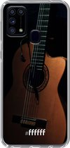 Samsung Galaxy M31 Hoesje Transparant TPU Case - Guitar #ffffff