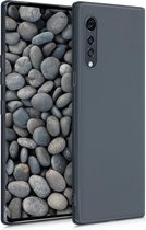 kwmobile telefoonhoesje voor LG Velvet - Hoesje voor smartphone - Back cover in leigrijs