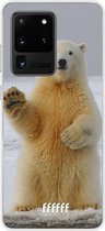 Samsung Galaxy S20 Ultra Hoesje Transparant TPU Case - Polar Bear #ffffff