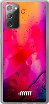 Samsung Galaxy Note 20 Hoesje Transparant TPU Case - Colour Bokeh #ffffff