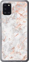 Samsung Galaxy A31 Hoesje Transparant TPU Case - Peachy Marble #ffffff