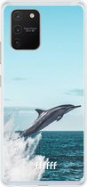 Samsung Galaxy S10 Lite Hoesje Transparant TPU Case - Dolphin #ffffff