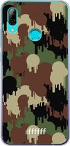 Honor 10 Lite Hoesje Transparant TPU Case - Graffiti Camouflage #ffffff