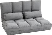 Nancy's Spooner Vloerstoel - Fauteuils - Verstelbare Rugleuning - 7 standen - Modern - MDF - Lichtgrijs