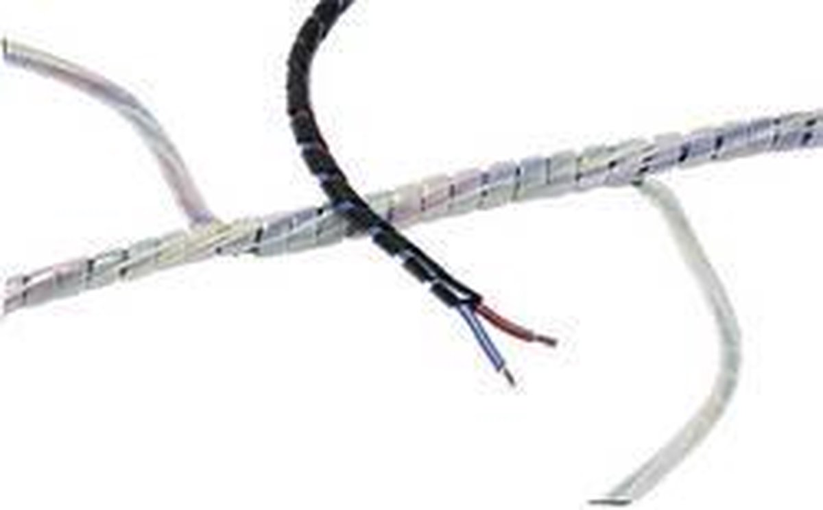 HellermannTyton 161-41205 SBPE9D-PE-GY-5M Spiraalslang 10 tot 100 mm Grijs 5 m