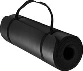 Green Hill Fitnessmat - Yogamat - Sportmat 180x60x1cm - Zwart