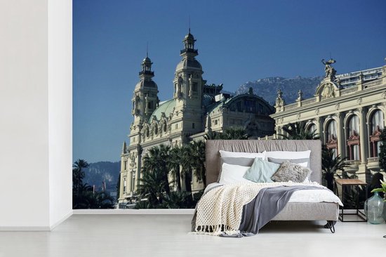 Fotobehang vinyl - Beroemde Monte Carlo Casino in het Franse Monaco breedte 600 cm x hoogte 400 cm - Foto print op behang (in 7 formaten beschikbaar) - slaapkamer/woonkamer/kantoor