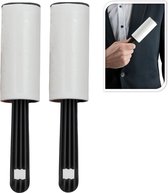 2x Kleefroller kledingborstel set - Pluizenroller - Stofroller voor uw  kleding of bank... | bol.com