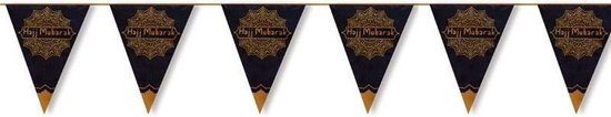 Prachtige Eid Mubarak slinger met gouden opdruk Prachtige Eid Mubarak slinger met gouden opdruk