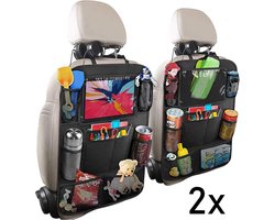 Stevige Autostoel organizer voor kinderen – Autostoel organizer tablet houder – Auto organizer – set van 2