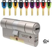 M&C Color cilinderslot met Knop OVAAL 62x77 mm - SKG*** - Politiekeurmerk Veilig Wonen