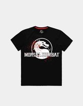 Mortal Kombat Heren Tshirt -L- Finish Him Zwart