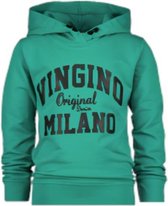 Vingino Sweater Milano Jongens Katoen Groen/zwart Maat 98