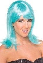 Doll Pruik - Aqua