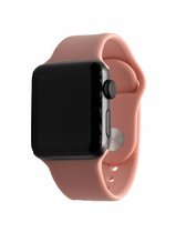 Geschikt Voor Smart Watch Sport Band -  Licht Roze - 42mm En 44mm - SM - Geschikt Voor Smart Watches - Maat: 42 en 44