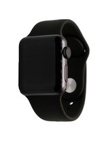Geschikt Voor Smart Watch Sport Band -  Dark Olive - 38mm En 40mm - SM - Geschikt Voor Smart Watches - Maat: 38 en 40