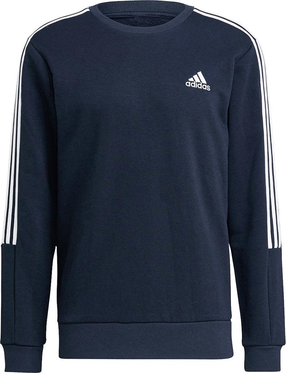adidas - Performance Essentials Cut 3S Sweater - Blauwe Sweater - M - Blauw