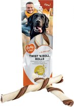 Duvo+ hondensnack Twist `n roll rolls kip 20cm - 2pcs