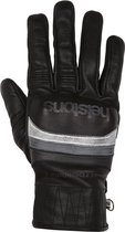 Gloves de Motorcycle Helstons Bora Hiver en cuir noir gris T12